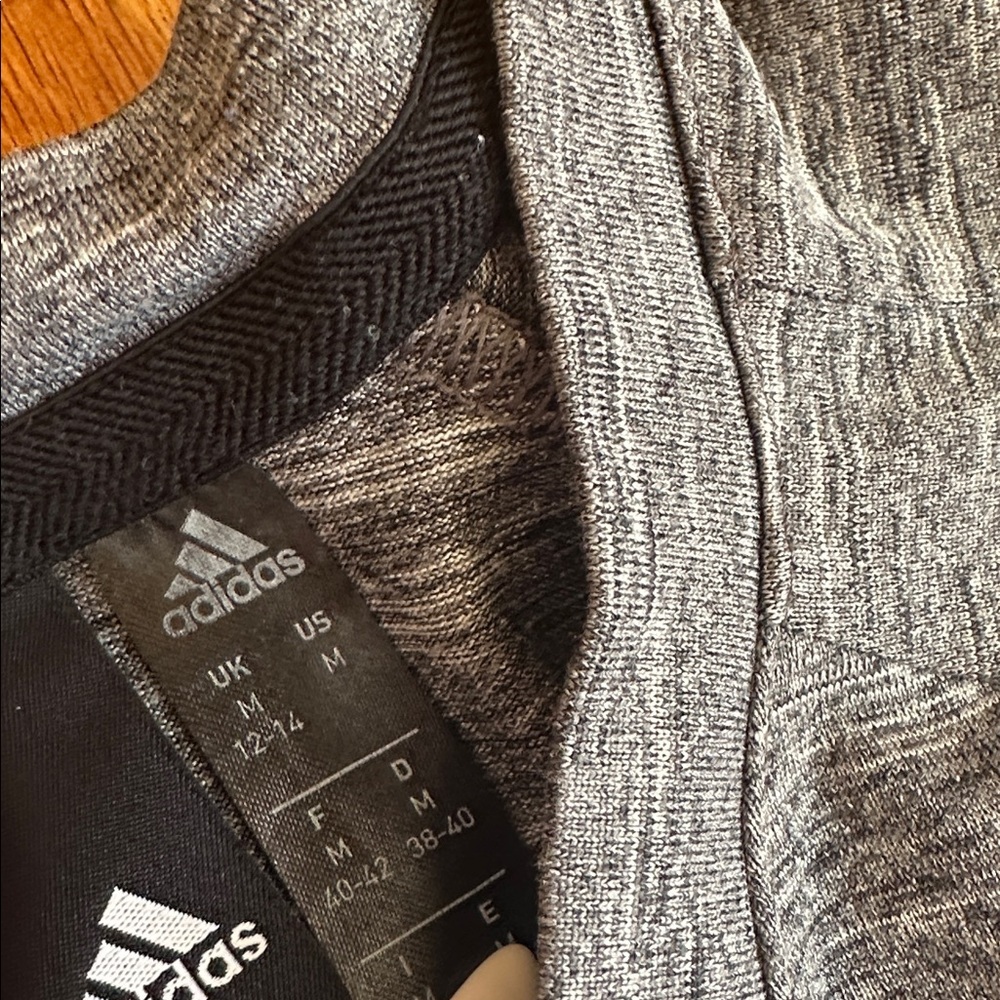Adidas Kids Heather Gray Tee - Picture 3 of 3